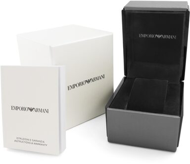 Emporio Armani chronograaf herenhorloge AR1648 Zilver