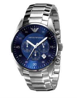 Emporio Armani chronograaf herenhorloge AR5860 Zilver - One Size
