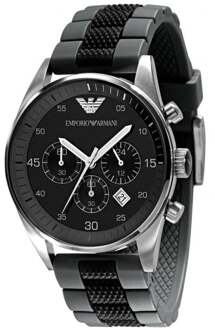 Emporio Armani chronograaf herenhorloge AR5866 Zilver - One Size