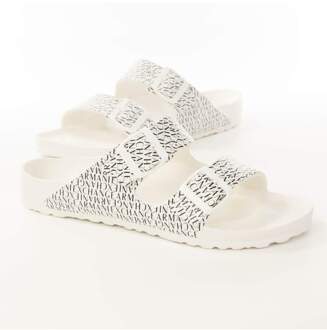 Emporio Armani Claquette Emporio Armani Men's Unlimited Logo Wit - EU 41