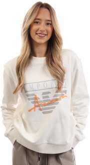 Emporio Armani Dames Emporio Armani Crewneck Sweatshirt in Wit