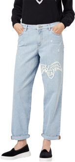 Emporio Armani Dames J89 Baggy Jeans (Blauw) - maat