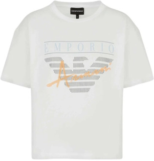 Emporio Armani Dames T-Shirt Collectie Emporio Armani , White , Dames - L,S,Xs