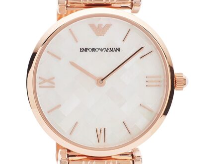 Emporio Armani Dameshorloge Kwarts Roze Roségoud