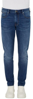 Emporio Armani Denim Jeans met 5 Zakken Emporio Armani , Blue , Heren - W36,W32,W33,W40,W38,W34