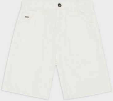 Emporio Armani denim shorts voor jongens in wit - 8J / 128cm