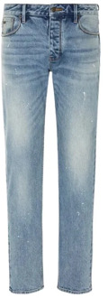 Emporio Armani Denimblauwe 5-pocket jeans Emporio Armani , Blue , Heren - W30,W33,W31,W32