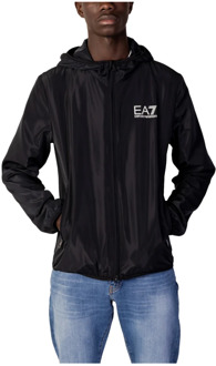 Emporio Armani EA7 Bomber Jacket Heren Jas - Maat XL  - Mannen - zwart