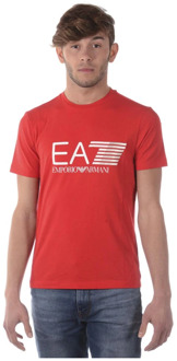 Emporio Armani EA7 Casual Sweatshirt voor Mannen Emporio Armani EA7 , Red , Heren - 2Xl,L