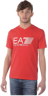 Emporio Armani EA7 Casual Sweatshirt voor Mannen Emporio Armani EA7 , Red , Heren - 2Xl,Xl