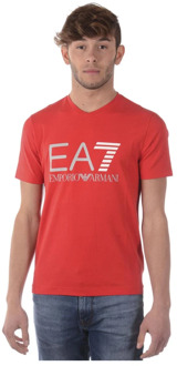 Emporio Armani EA7 Casual Sweatshirt voor Mannen Emporio Armani EA7 , Red , Heren - Xl,L,M,S