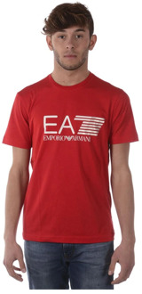 Emporio Armani EA7 Casual Sweatshirt voor Mannen Emporio Armani EA7 , Red , Heren - Xl,M,S