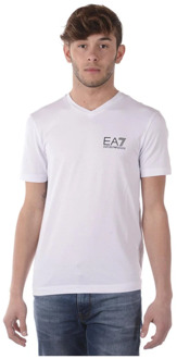 Emporio Armani EA7 Casual Sweatshirt voor Mannen Emporio Armani EA7 , White , Heren - 2Xl,Xl,M,S