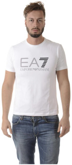 Emporio Armani EA7 Casual Sweatshirt voor Mannen Emporio Armani EA7 , White , Heren - 2Xl,Xl,M