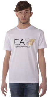 Emporio Armani EA7 Casual Sweatshirt voor Mannen Emporio Armani EA7 , White , Heren - Xl,M