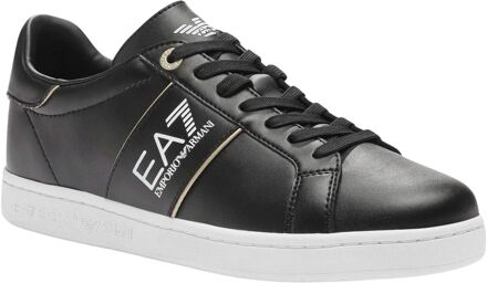 Emporio Armani EA7 Classic Perf Sneakers Heren zwart - wit - goud - 41 1/3