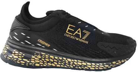 Emporio Armani EA7 Crusher Distance Sneakers Emporio Armani EA7 , Black , Heren - 41 1/3 Eu,42 2/3 Eu,43 1/3 Eu,42 EU