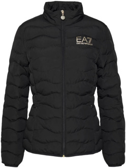 Emporio Armani EA7 Dames Bomberjack Herfst/Winter Emporio Armani EA7 , Black , Dames - M,Xs