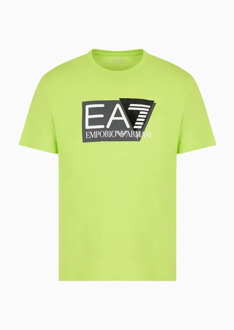Emporio Armani EA7 Emporio Armani Visibility T-Shirt Heren Geel Emporio Armani , Green , Heren - 2Xl,Xl,L,M,S,Xs