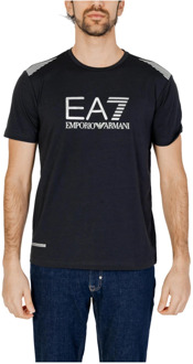 Emporio Armani EA7 Heren 3Dpt29 Pjulz T-Shirt Emporio Armani EA7 , Blue , Heren - 2Xl,Xl,L,M,S