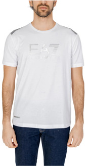 Emporio Armani EA7 Heren 3Dpt29 Pjulz T-Shirt Emporio Armani EA7 , White , Heren - 2Xl,Xl,L,M,S