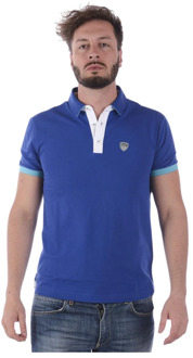 Emporio Armani EA7 Klassieke Polo Shirt Emporio Armani EA7 , Blue , Heren - Xl,M