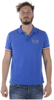 Emporio Armani EA7 Klassieke Polo Shirt Emporio Armani EA7 , Blue , Heren
