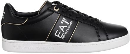Emporio Armani EA7 Luxe Vetersluiting Sneakers Emporio Armani EA7 , Black , Heren - 42 1/2 Eu,41 1/3 Eu,45 1/3 Eu,44 Eu,41 1/2 Eu,42 Eu,43 1/3 Eu,45 Eu,41 EU