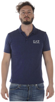 Emporio Armani EA7 Polo Shirts Emporio Armani EA7 , Blue , Heren - 2Xl,Xl,L,M
