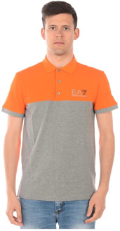Emporio Armani EA7 Polo Shirts Emporio Armani EA7 , Orange , Heren
