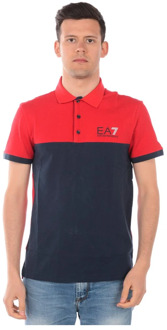 Emporio Armani EA7 Polo Shirts Emporio Armani EA7 , Red , Heren - M