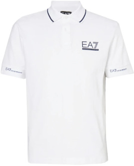 Emporio Armani EA7 Polo Shirts Emporio Armani EA7 , White , Heren - 2Xl,Xl,L,M,S,3Xl