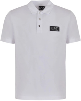 Emporio Armani EA7 Polo Shirts Emporio Armani EA7 , White , Heren - 2Xl,Xl,L,M