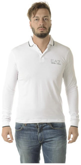 Emporio Armani EA7 Polo Shirts Emporio Armani EA7 , White , Heren - Xl,L,M,S