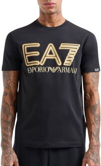 Emporio Armani EA7 Shirt Heren zwart - goud - L