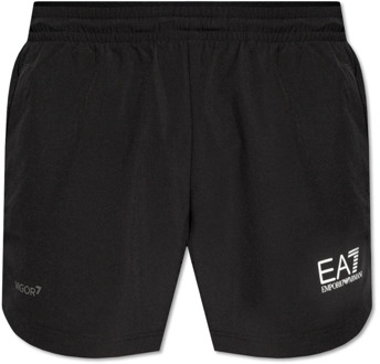 Emporio Armani EA7 Shorts met logo Emporio Armani EA7 , Black , Heren - 2Xl,L