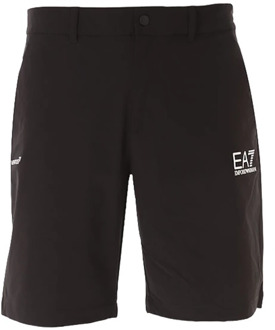 Emporio Armani EA7 Shorts met ritssluiting Emporio Armani EA7 , Black , Heren - S