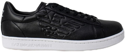 Emporio Armani EA7 Sneakers - Maat 42 2/3 - Mannen - zwart/wit