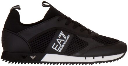 Emporio Armani EA7 Sneakers - Maat 42 2/3 - Mannen - zwart/wit