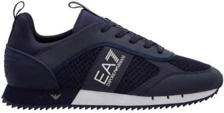 Emporio Armani EA7 Sneakers - Maat 42 - Mannen - navy,wit