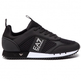 Emporio Armani EA7 Sneakers - Maat 43 1/3 - Mannen - zwart/wit