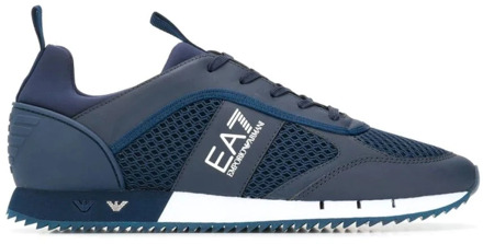 Emporio Armani EA7 Sneakers - Maat 44 - Mannen - navy,wit