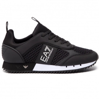 Emporio Armani EA7 Sneakers - Maat 45 1/3 - Mannen - zwart/wit