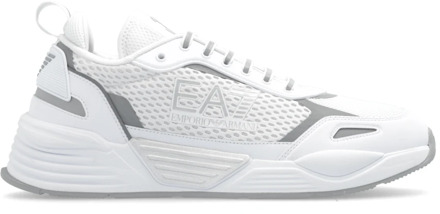Emporio Armani EA7 Sneakers met logo Emporio Armani EA7 , White , Heren - 40 Eu,43 Eu,44 Eu,41 1/2 Eu,43 1/2 Eu,42 1/2 EU