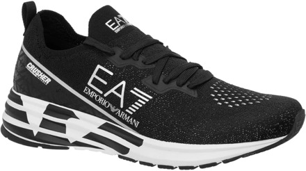 Emporio Armani EA7 Stijlvolle Crusher Sneakers voor Mannen Emporio Armani EA7 , Black , Heren - 41 Eu,43 Eu,42 EU