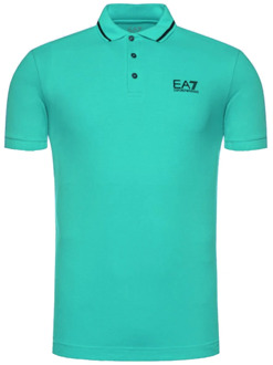 Emporio Armani EA7 Stijlvolle T-shirts en Polos Emporio Armani EA7 , Blue , Heren - Xl,L,M