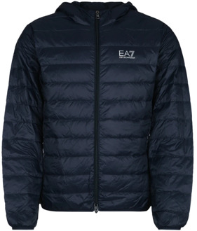 Emporio Armani EA7 Stijlvolle Winterjas voor Mannen Emporio Armani EA7 , Blue , Heren - 2Xl,Xl,L,M,S,3Xl