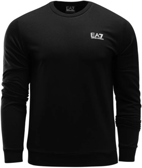 Emporio Armani EA7 Sweatshirt With Logo Emporio Armani EA7 , Zwart , Heren - Xl,L,M