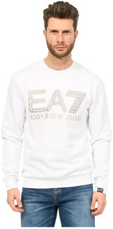 Emporio Armani EA7 Sweatshirts Emporio Armani EA7 , White , Heren - 2Xl,Xl,L,S