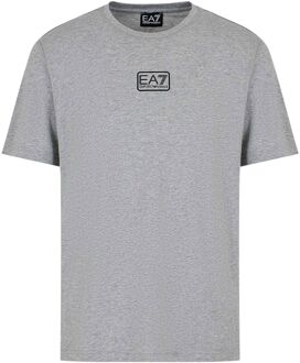 Emporio Armani EA7 T-shirt met logo Emporio Armani EA7 , Gray , Heren - 2Xl,Xl,L,M,S